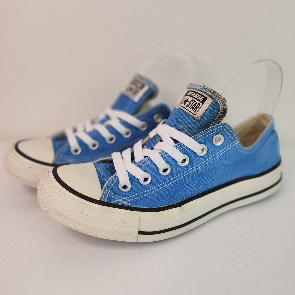 Converse Royal Blue Grunge Low Tops Womens 7 Distressed Tumblrcore Indie Sleaze